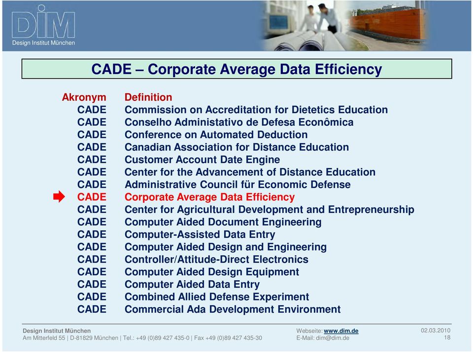 Corporate Average Data Efficiency Center for Agricultural Development and Entrepreneurship Computer Aided Document Engineering Computer-Assisted Data Entry Computer Aided Design