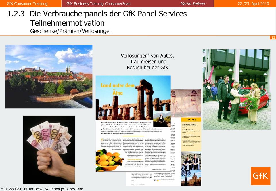 ./23. April 2010 1.2.3 Die Verbraucherpanels der GfK Panel Services