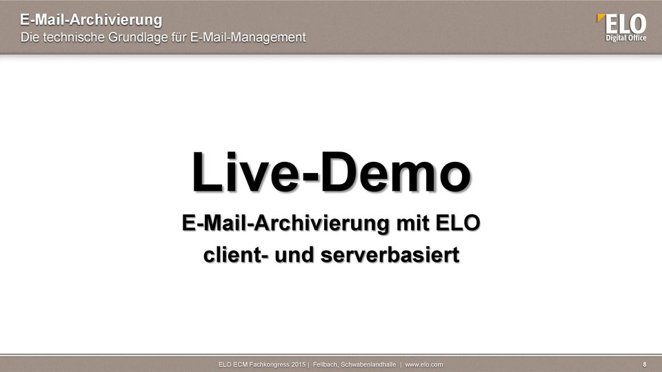 E-Mail-Management Live-Demo
