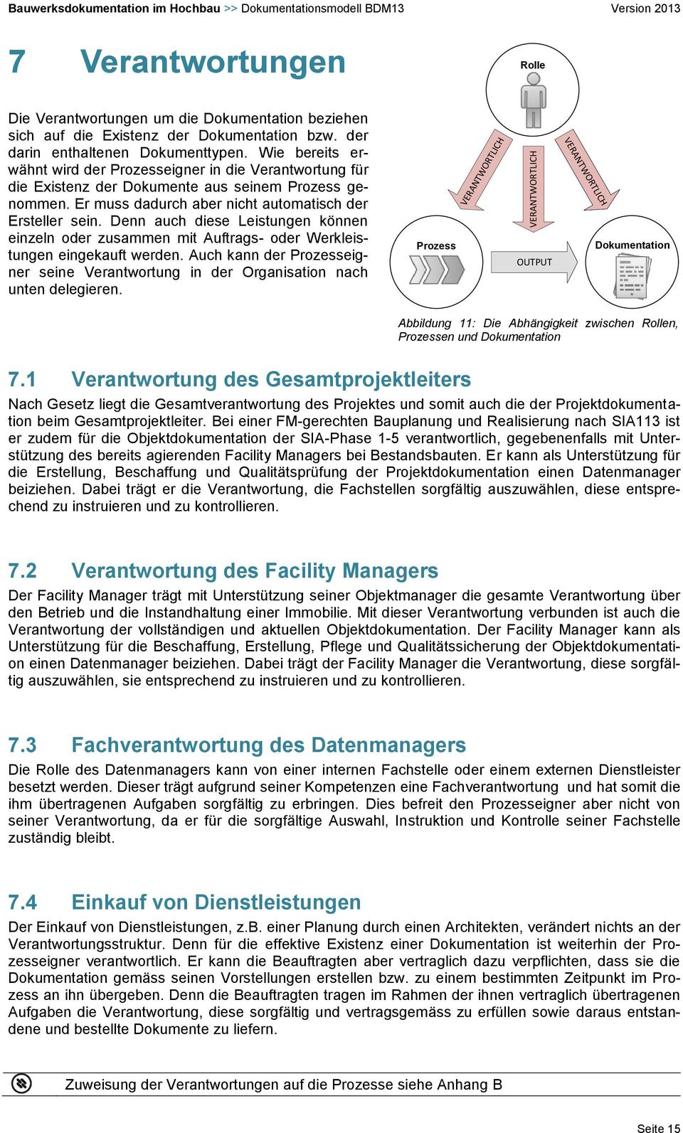 Denn auch diese Leistungen können einzeln oder zusammen mit Auftrags oder Werkleistungen eingekauft werden. Auch kann der Prozesseigner seine Verantwortung in der Organisation nach unten delegieren.