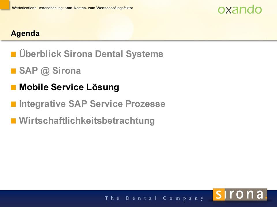 Service Lösung Integrative SAP