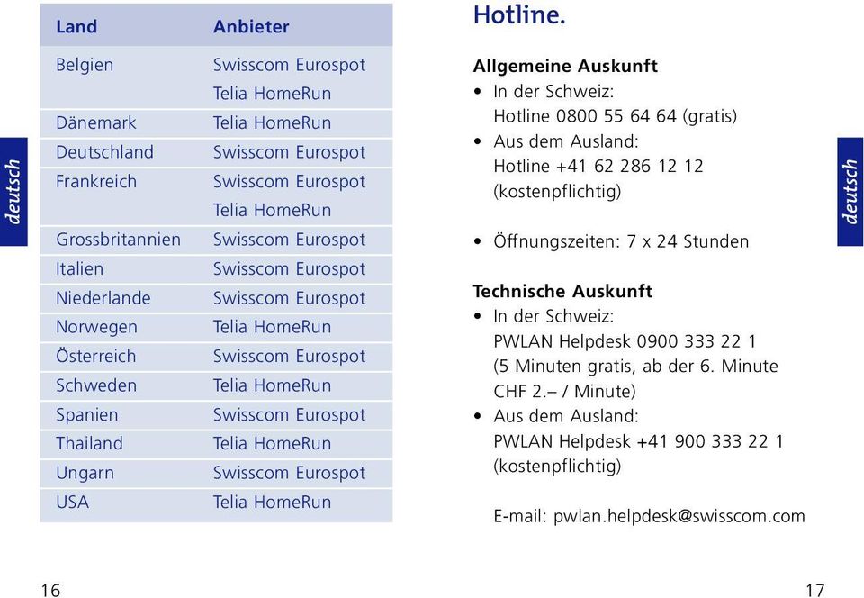 Allgemeine Auskunft In der Schweiz: Hotline 0800 55 64 64 (gratis) Aus dem Ausland: Hotline +41 62 286 12 12 (kostenpflichtig)