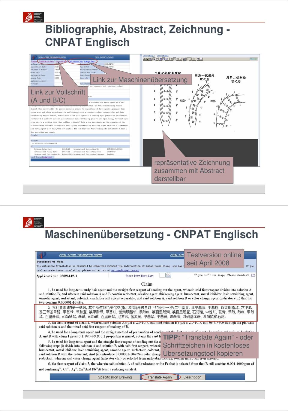 darstellbar Maschinenübersetzung - CNPAT Englisch Testversion online seit April