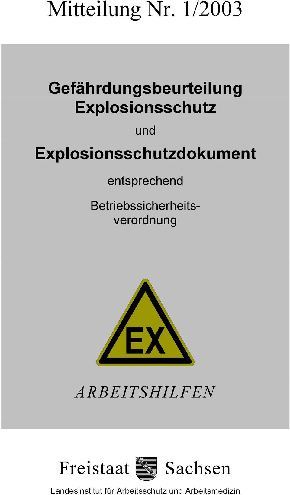 Explosionsschutzdokument entsprechend