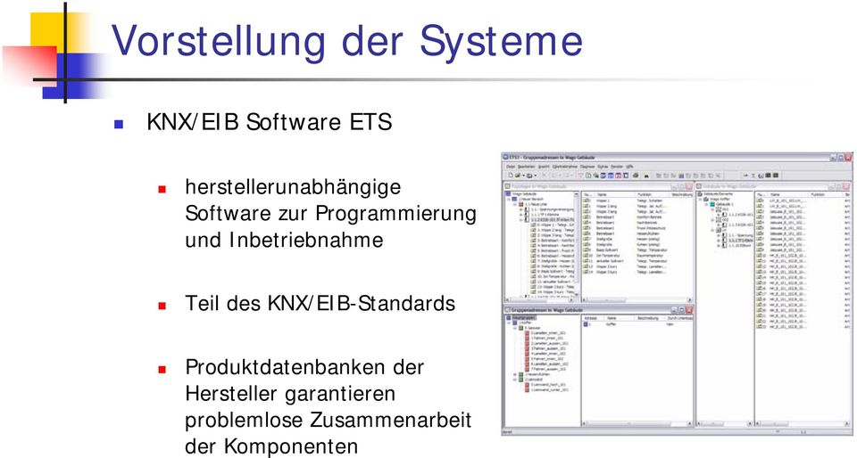 Inbetriebnahme Teil des KNX/EIB-Standards