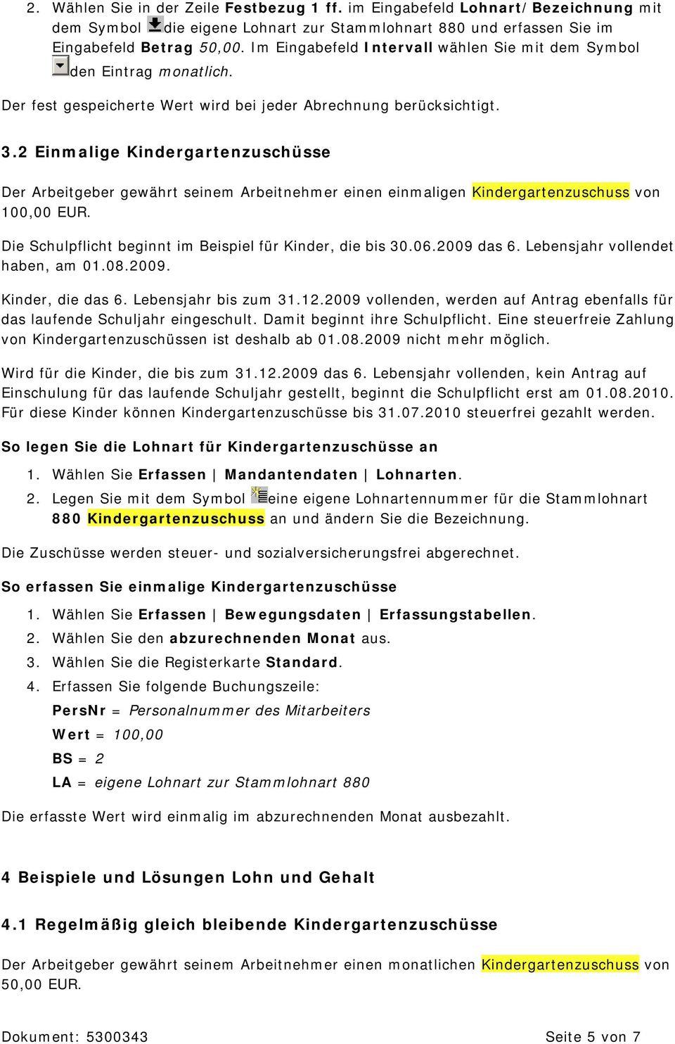 Kindergartenzuschusse Lexikon Lohn Und Personal Pdf Free Download