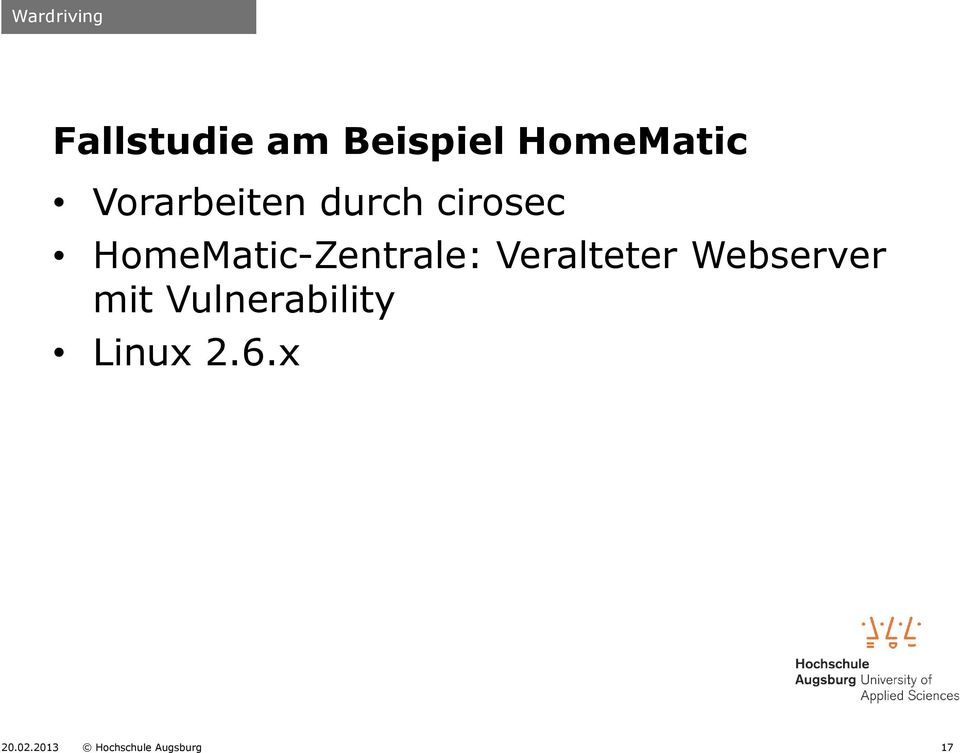 HomeMatic-Zentrale: Veralteter Webserver