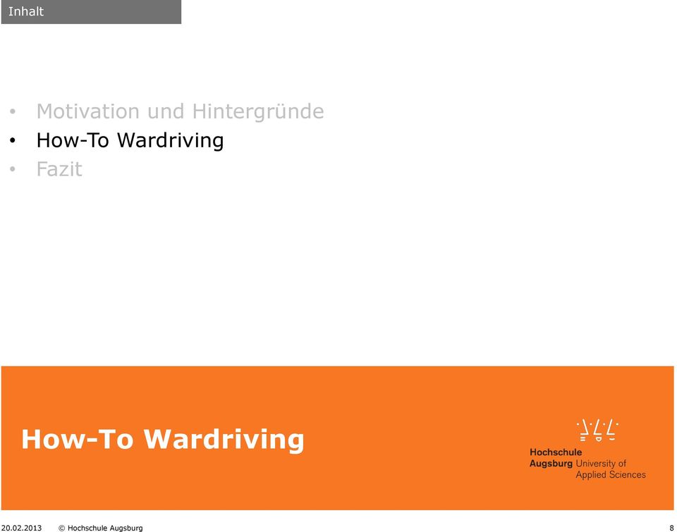 Wardriving Fazit How-To