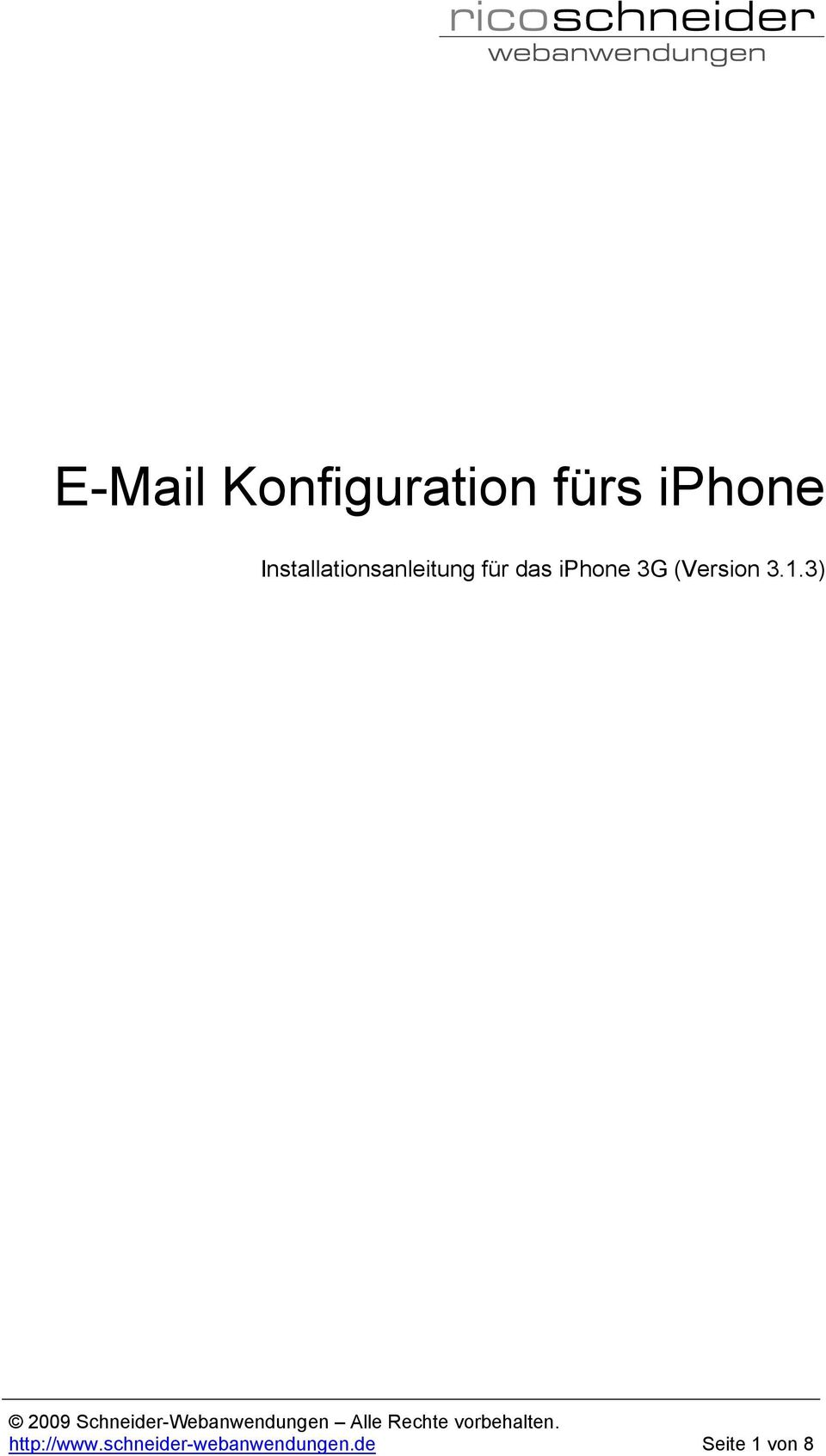 iphone 3G (Version 3.1.