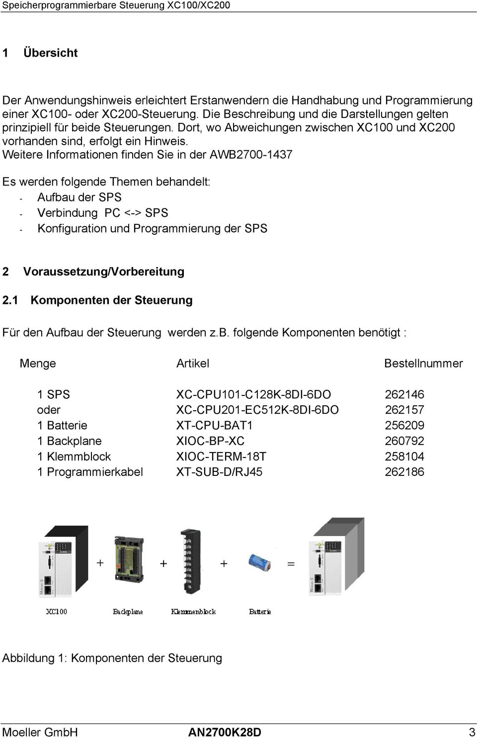 Weitere Informationen finden Sie in der AWB2700-1437 Es werden folgende Themen behandelt: - Aufbau der SPS - Verbindung PC <-> SPS - Konfiguration und Programmierung der SPS 2