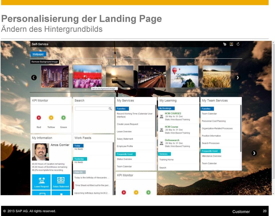 Hintergrundbilds 2013 SAP