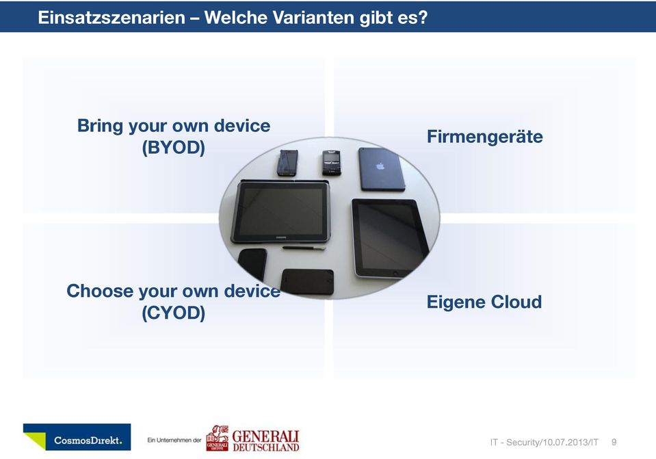 Firmengeräte Choose your own device