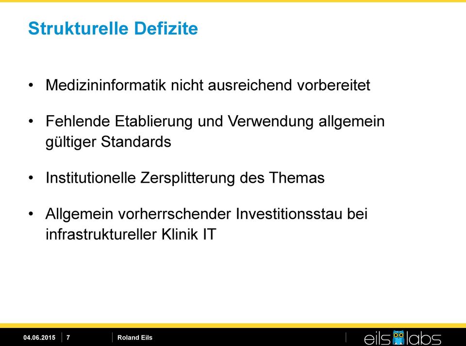 gültiger Standards Institutionelle Zersplitterung des Themas