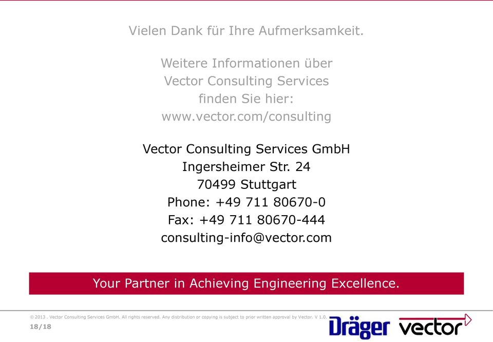 com/consulting Vector Consulting Services GmbH Ingersheimer Str.