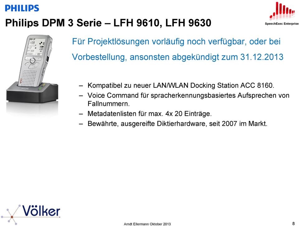 2013 Kompatibel zu neuer LAN/WLAN Docking Station ACC 8160.