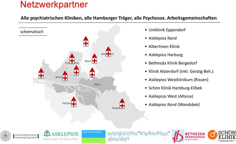 Asklepios Harburg Bethesda Klinik Bergedorf Klinik Alsterdorf (inkl. Geistig Beh.