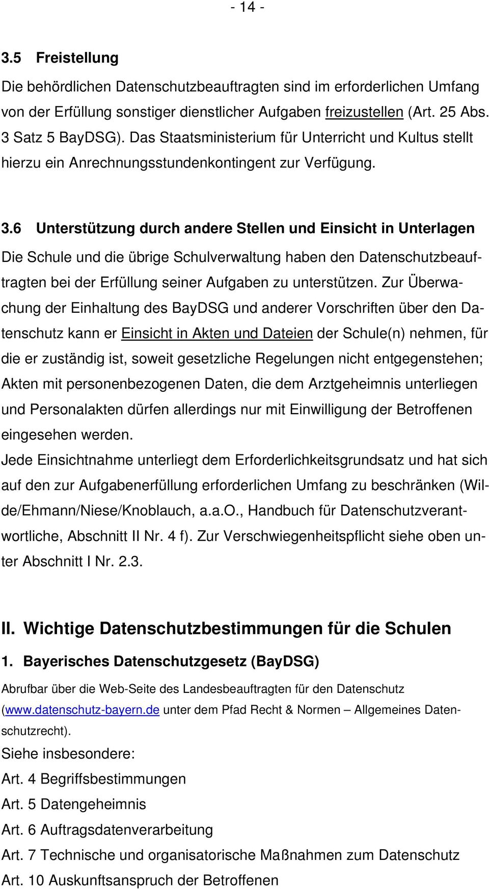 Handreichung Für Datenschutzbeauftragte An Bayerischen Staatlichen