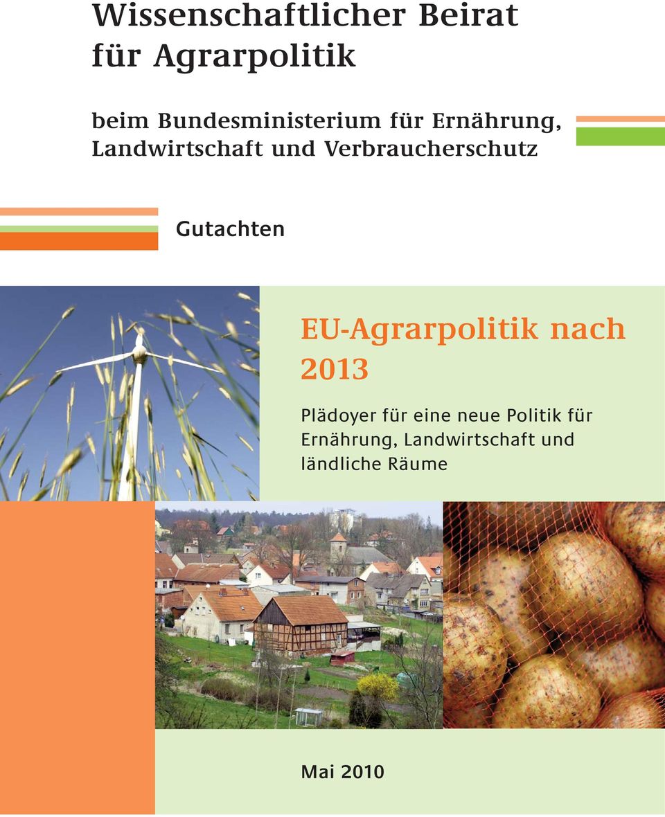 Verbraucherschutz Gutachten EU-Agrarpolitik nach 2013