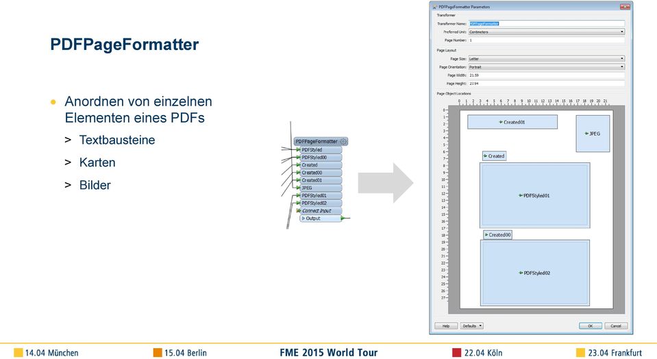 Elementen eines PDFs >