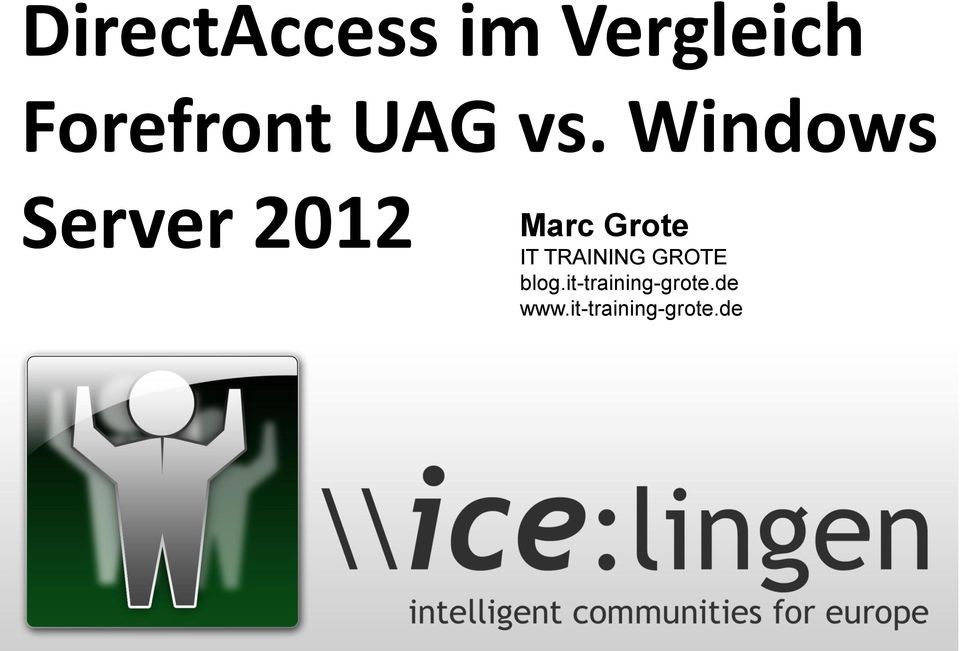 Windows Server 2012 Marc Grote IT