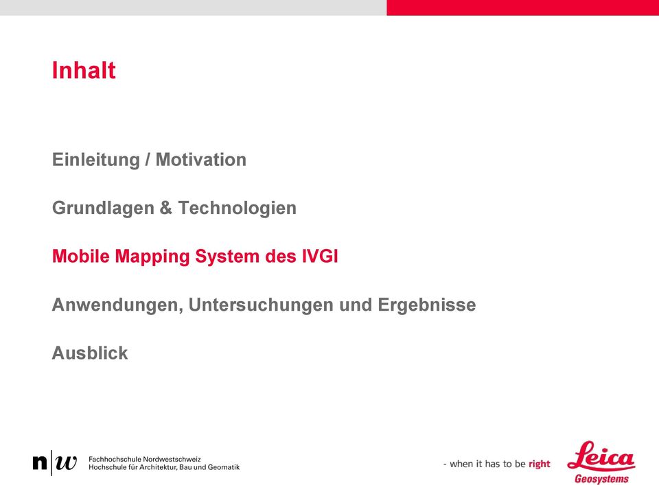 Mapping System des IVGI