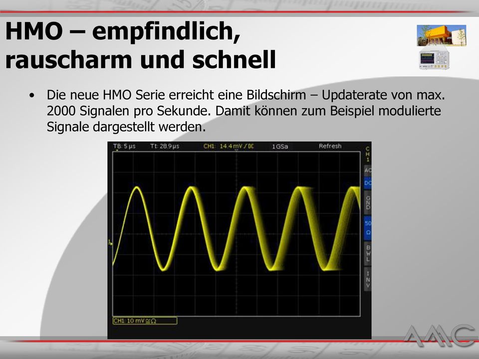 von max. 2000 Signalen pro Sekunde.