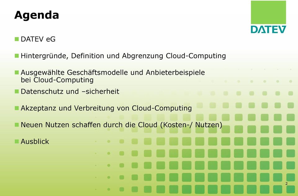 Cloud-Computing Datenschutz und sicherheit Akzeptanz und Verbreitung