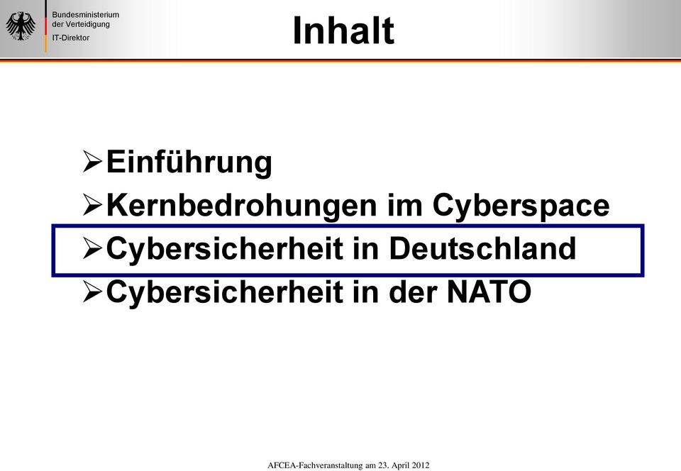Cyberspace Cybersicherheit