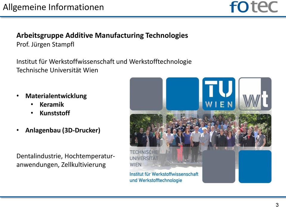 Werkstofftechnologie Technische Universität Wien Materialentwicklung Keramik