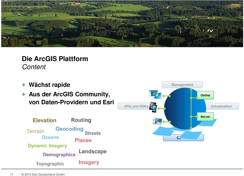 APIs und SDKs Management Online Server Infrastruktur