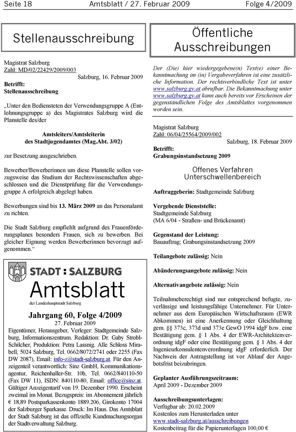Stadtjugendamtes (Mag.Abt. 3/02) zur Besetzung ausgeschrieben.