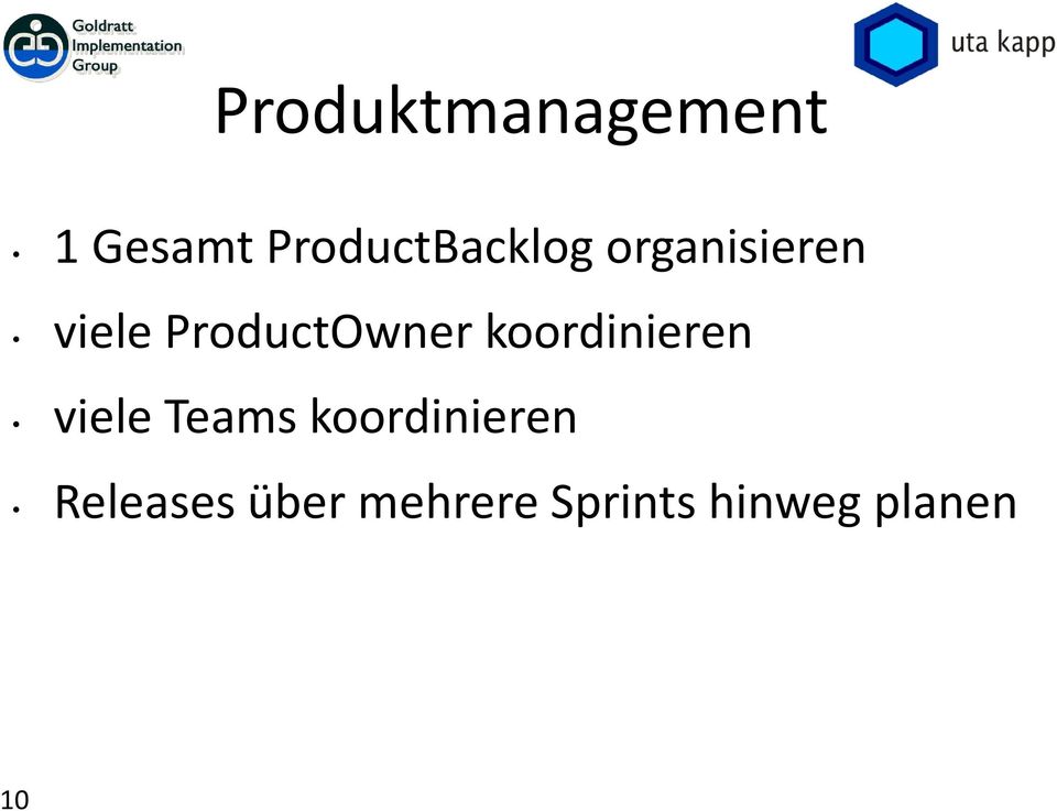 ProductOwner koordinieren viele Teams