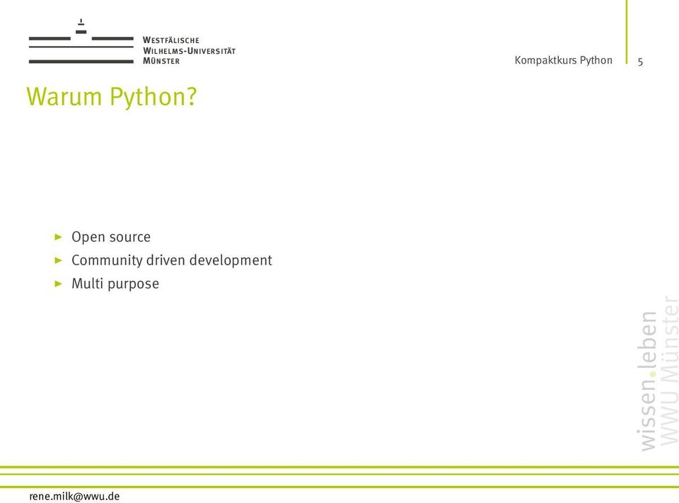 Python 5 /50 Open source
