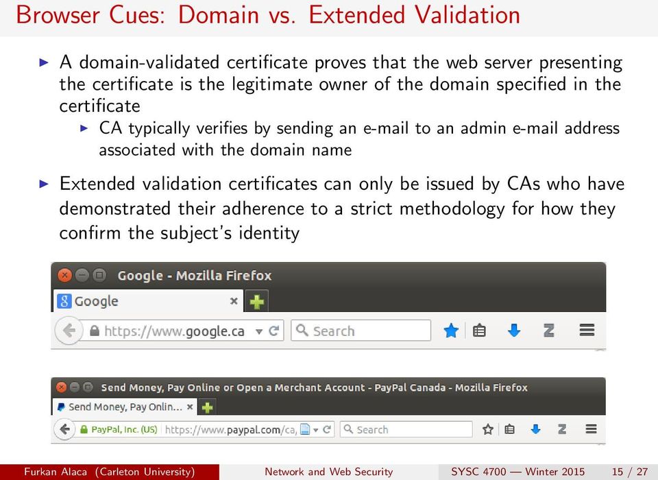 domain specified in the certificate CA typically verifies by sending an e-mail to an admin e-mail address associated with the domain name