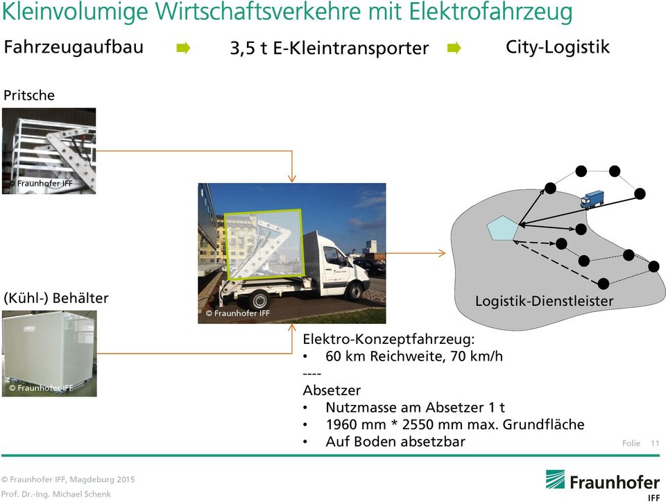 Logistik-Dienstleister Elektro-Konzeptfahrzeug: 60 km Reichweite, 70 km/h