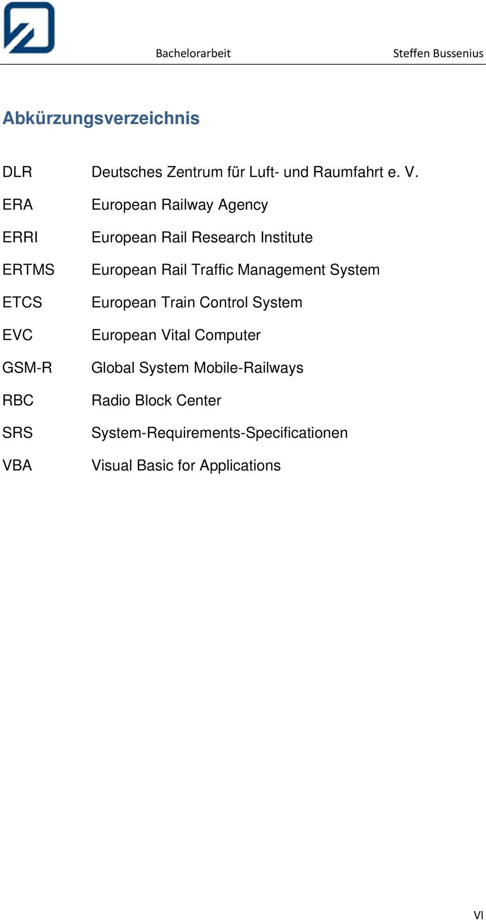 Institute European Rail Traffic Management System European Train Control System European Vital