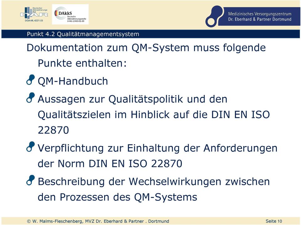 QM-Handbuch Aussagen zur Qualitätspolitik und den Qualitätszielen im Hinblick auf die