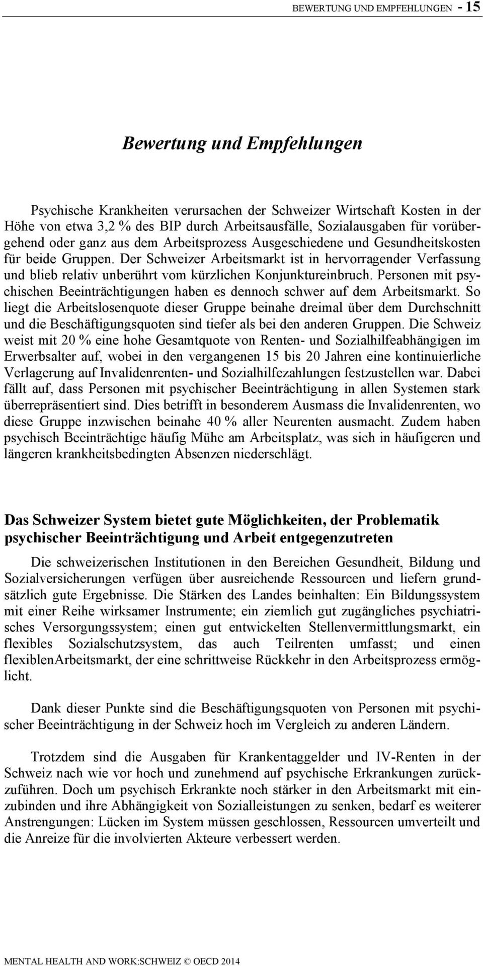 Psychische Gesundheit und Beschäftigung: Schweiz - PDF Free Download