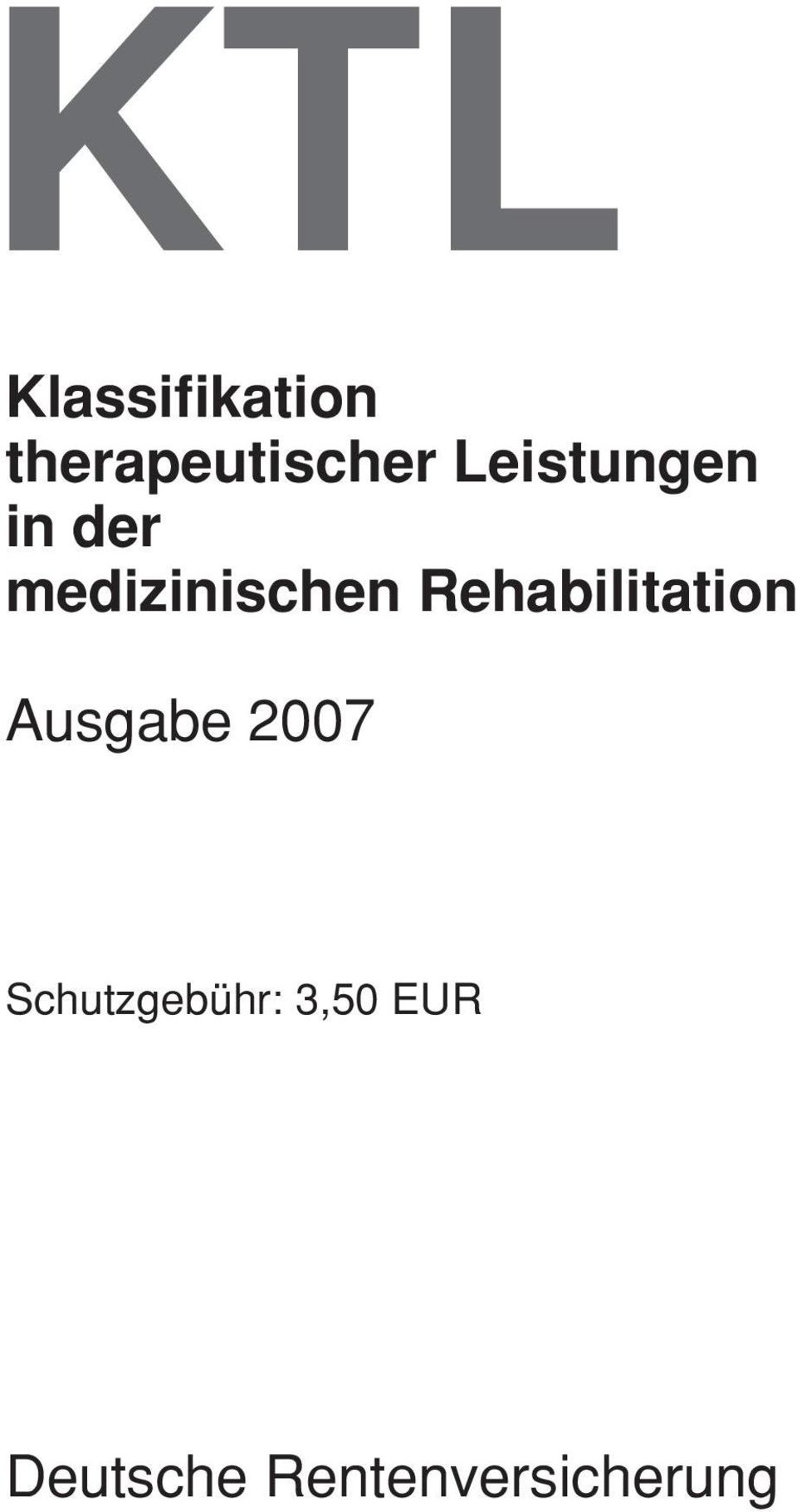 Rehabilitation Ausgabe 2007