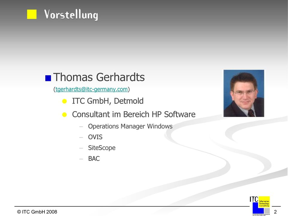 com) ITC GmbH, Detmold Consultant im