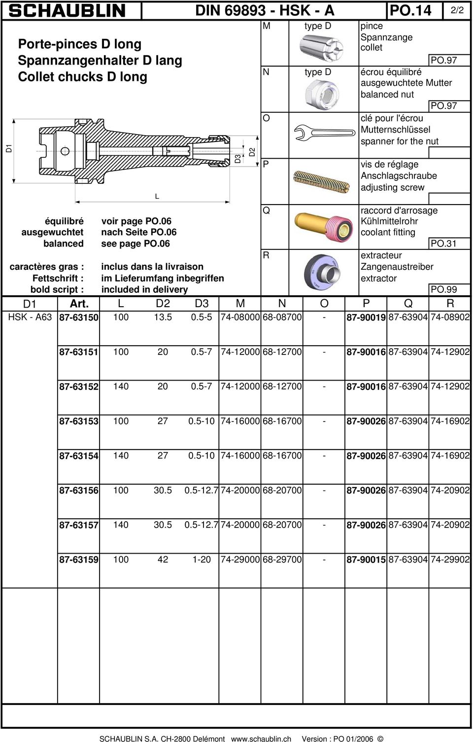 06 coolant fitting balanced see page PO.06 PO.