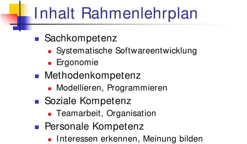 Modellieren, Programmieren Soziale Kompetenz