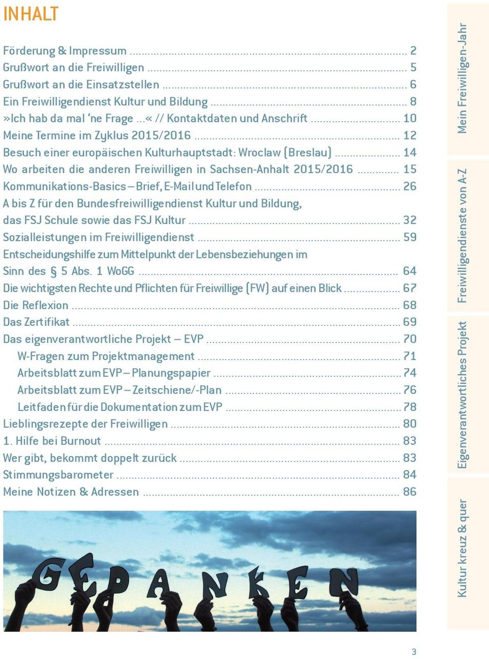 .. 14 Wo arbeiten die anderen Freiwilligen in Sachsen-Anhalt 2015/2016... 15 Kommunikations-Basics Brief, E-Mail und Telefon.