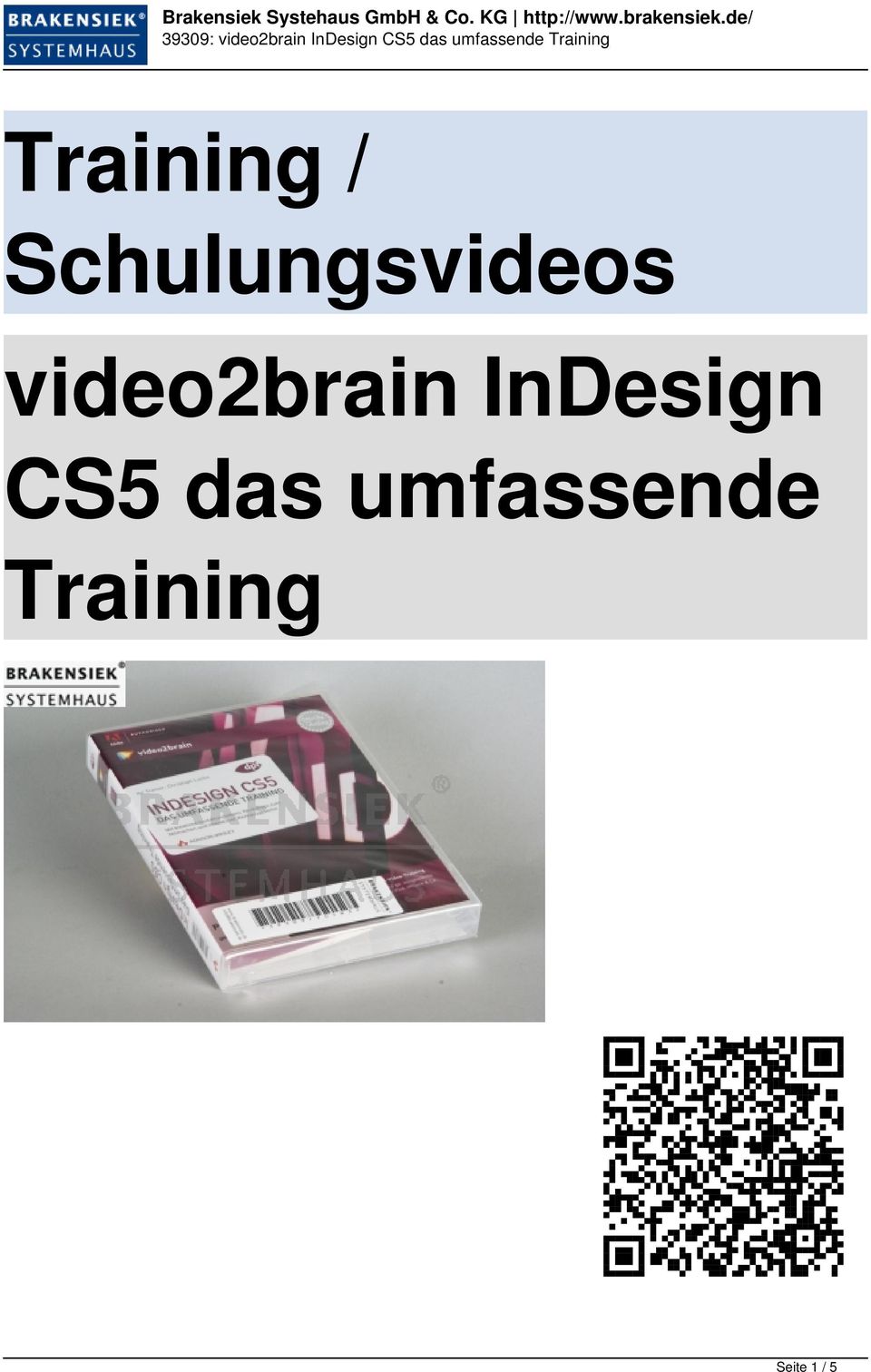 video2brain InDesign