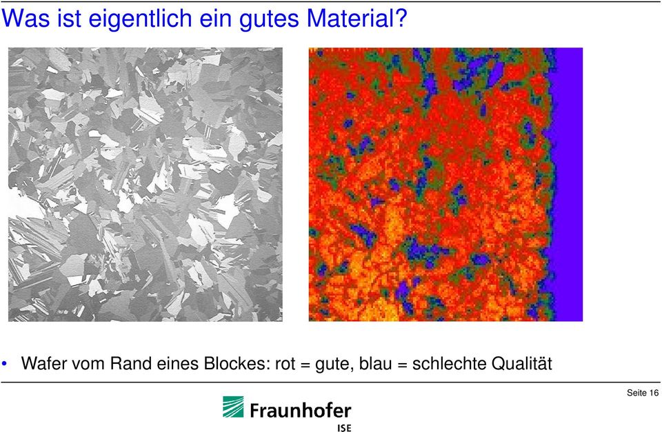 Wafer vom Rand eines