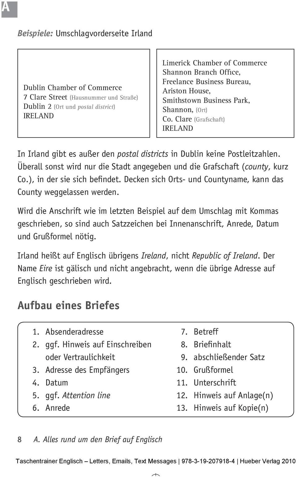 A Alles Rund Um Den Brief Auf Englisch A1 Germany Pdf