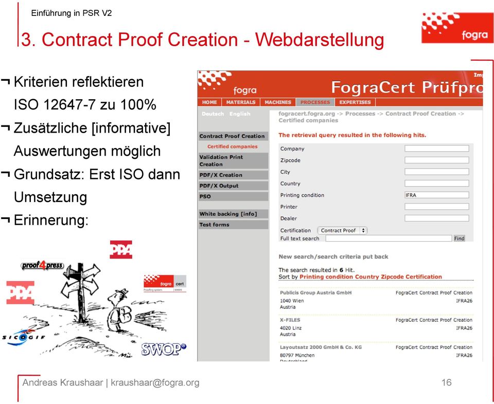 Zusätzliche [informative] Auswertungen