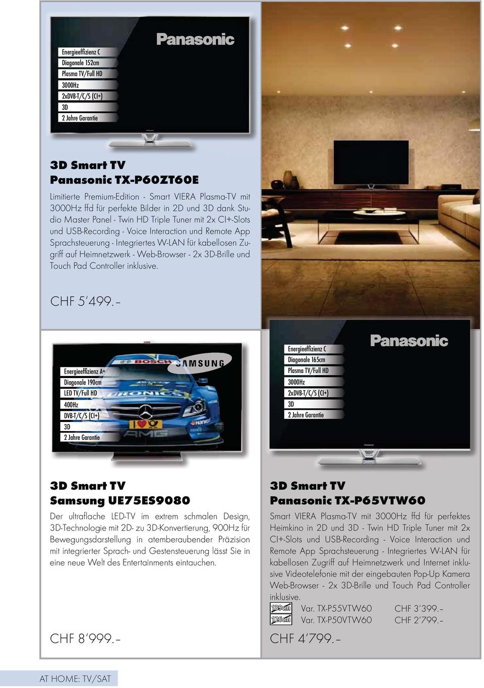 Heimnetzwerk - Web-Browser - 2x 3D-Brille und Touch Pad Controller inklusive. CHF 5 499.