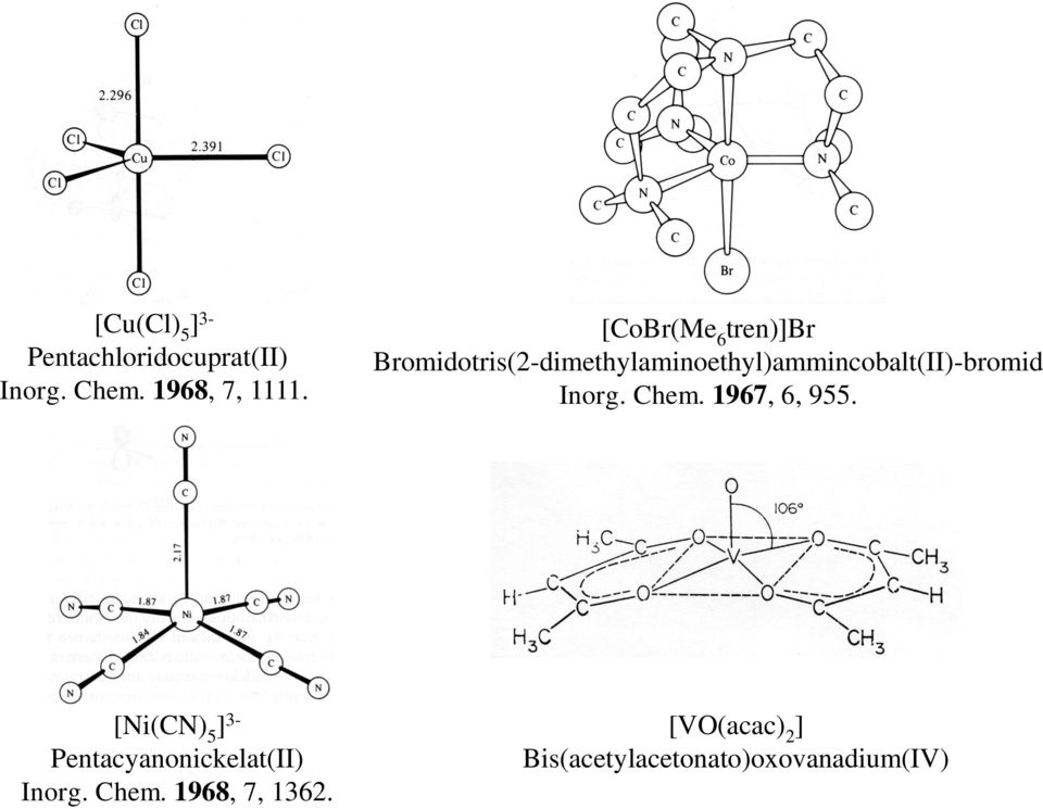 Bromidotris(2-dimethylaminoethyl)ammincobalt(II)-bromid Inorg. Chem.