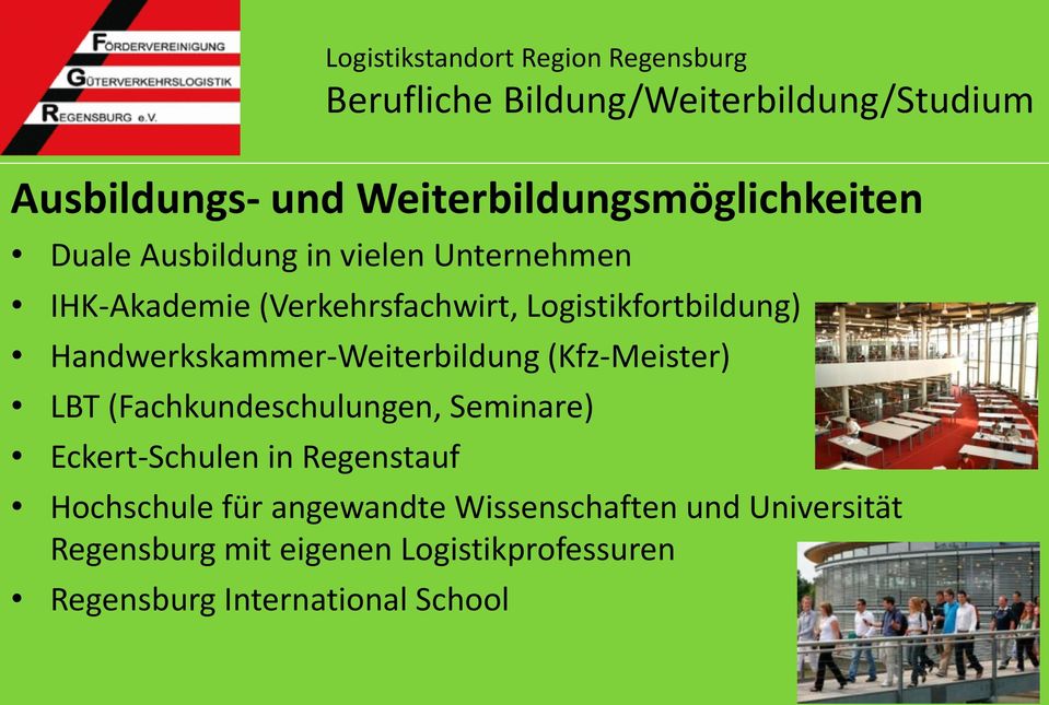 (Kfz-Meister) LBT (Fachkundeschulungen, Seminare) Eckert-Schulen in Regenstauf Hochschule für angewandte